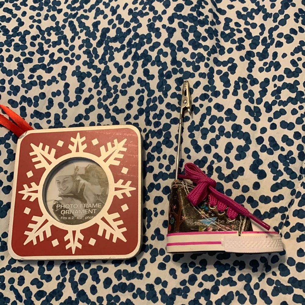 Photo Ornament and Photo holder Knick Knack Bundle